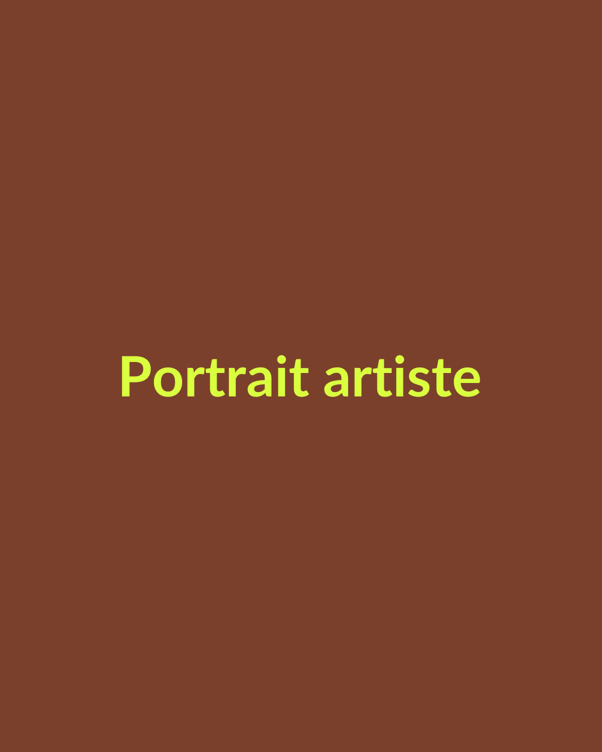 L’artiste